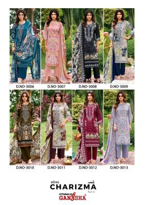 Ganesha charizma vol 3 karachi cotton dress material wholesale market
